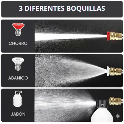 HidroWash Pro™ – Hidrolavadora Portátil de Alta Presión + 2 baterías 🌊